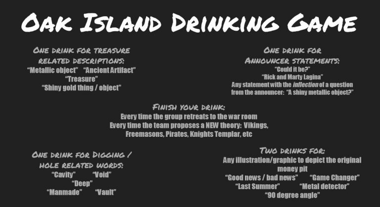 Curse Of Oak Island Drinking Game Blog K100