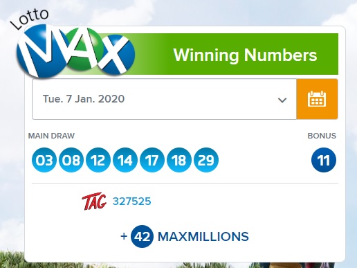 live draw lotto max