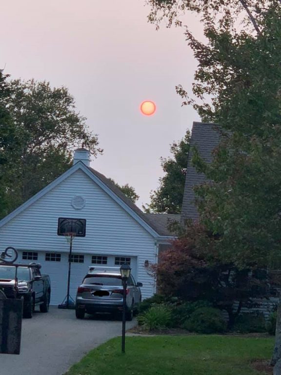 Smokey sunset in Rothesay